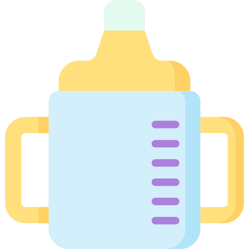 Feeding bottle baby milk accessory icon