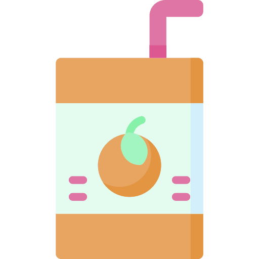 Juice box straw container juice box icon