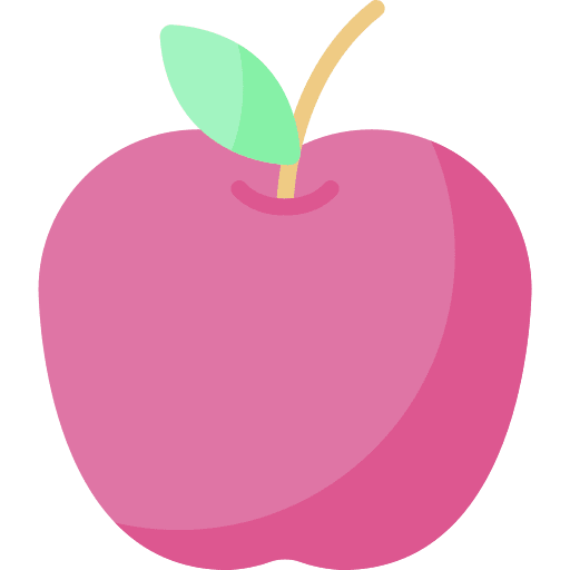 Apple flat organic diet icon