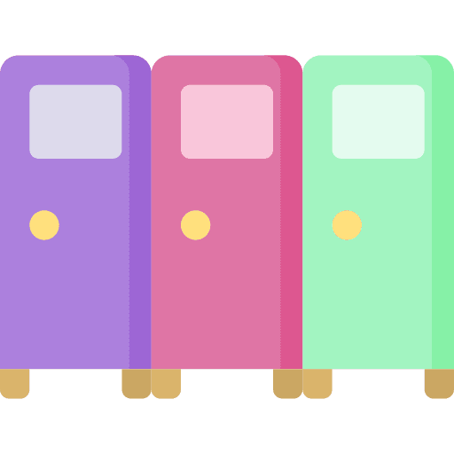 Locker locker room school material lockers icon