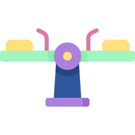 Seesaw park playground entertainment icon