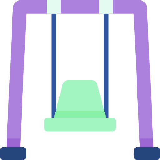 Swing architecture and city hobbies and free time park icon