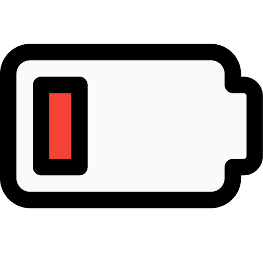 Battery status battery level energy storage technology icon