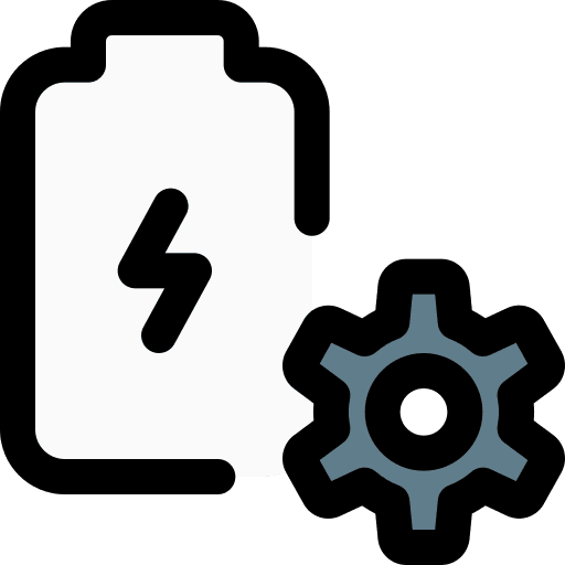 Setting energy power technology icon
