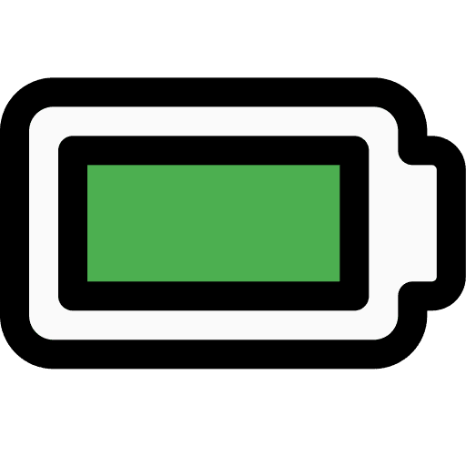 Smartphone charger energy storage full battery ui icon