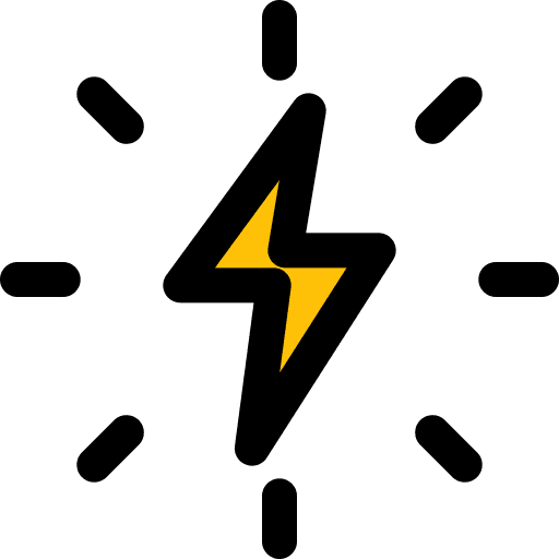 Thunderbolt ecological consumption energy icon