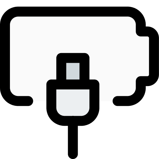 Connect battery status battery level full battery icon