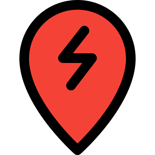 Electric charge electronics electric charge power icon