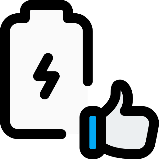 Feedback technology electronics full battery icon