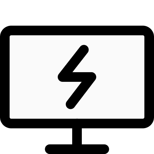 Monitor power electronics monitor icon