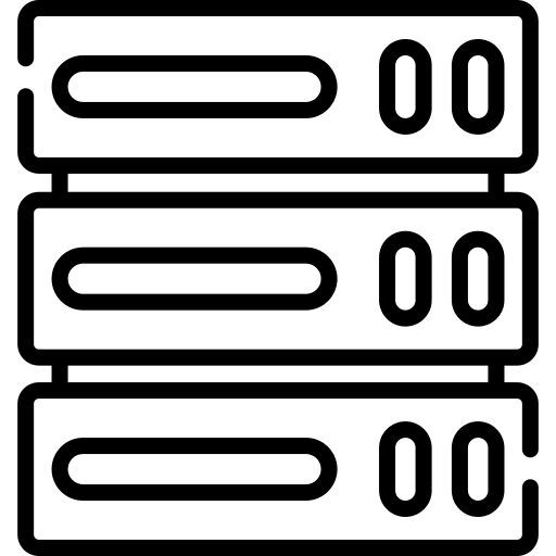 Server storage server network icon