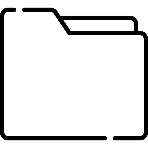 Folder file storage interface files and folders icon