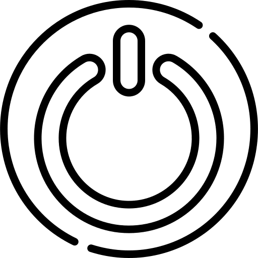 Power button power button start button power on icon