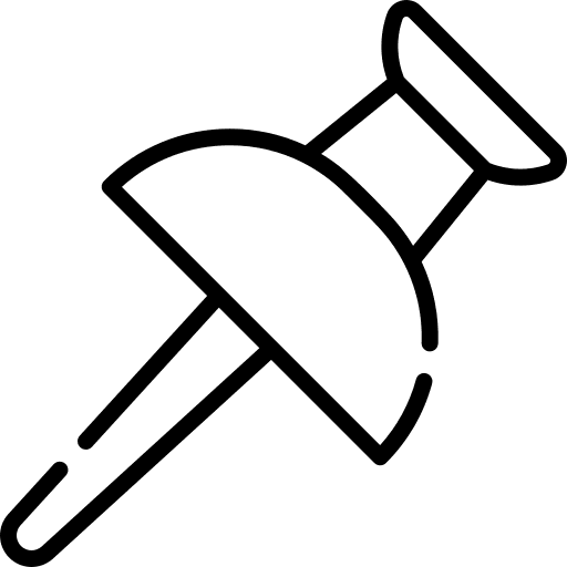 Pushpin tack miscellaneous education icon