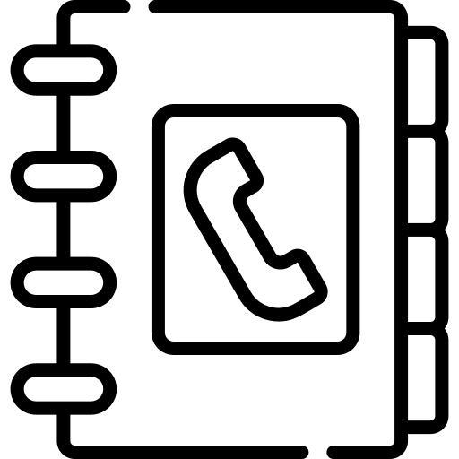 Contact contact book telephone communications icon