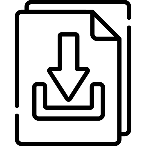 Down arrow direct download multimedia option direction icon