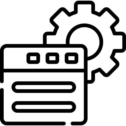 Settings web settings internet icon
