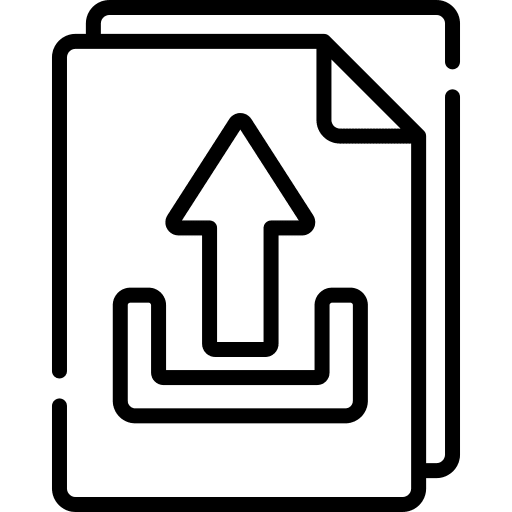 Upload up arrow ui control icon