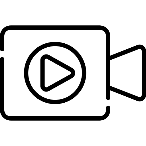 Video camera technology entertainment film icon