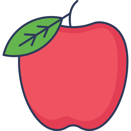 Apple food and restaurant healthy food diet icon
