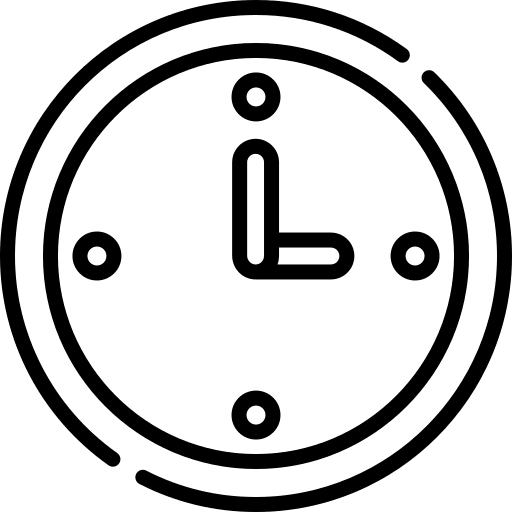 Clock watch time and date ui icon