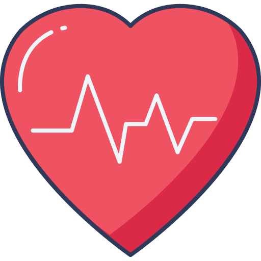 Heartbeat healthcare and medical heart heartbeat icon