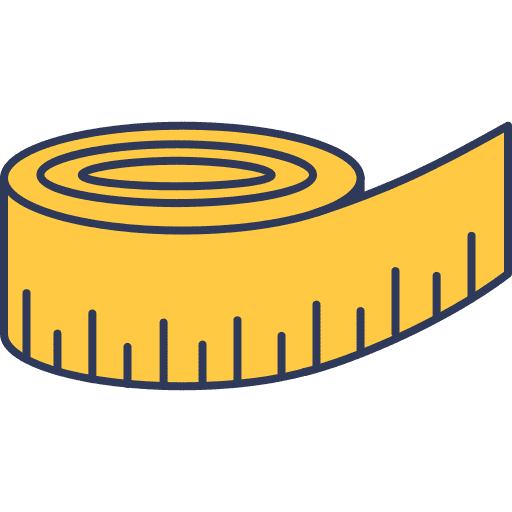 Inches tools and utensils measurement millimeters icon