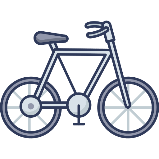 Bicycle vehicle exercise bicycle icon