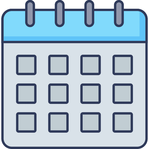 Calendar date schedule interface icon