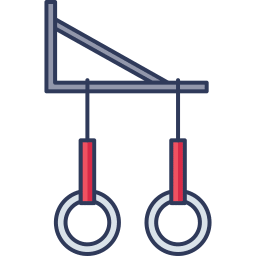 Gymnastic rings hobbies and free time sports and competition healthy icon