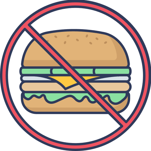 Hamburger fast food hamburger no food icon