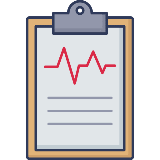 Medical report hospital clipboard medical report icon