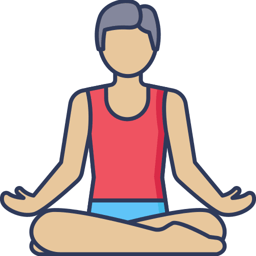 Yoga pose sports and competition pose wellness icon