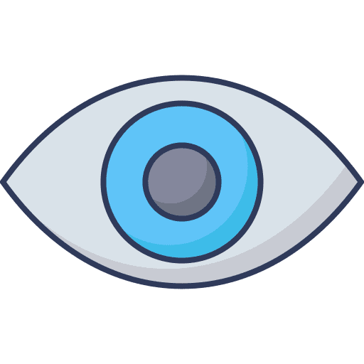 Eye view healthcare and medical visibility icon