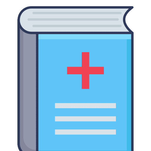 Medical book medical book research covid 19 icon