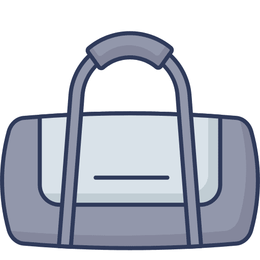 Sport bag fashion fitness exercise icon