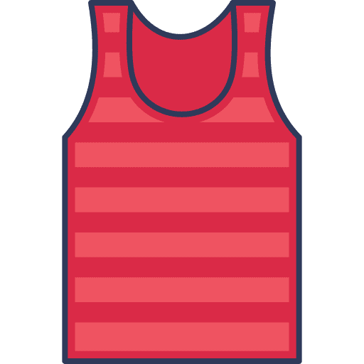 Sport wear shirt sport singlet icon