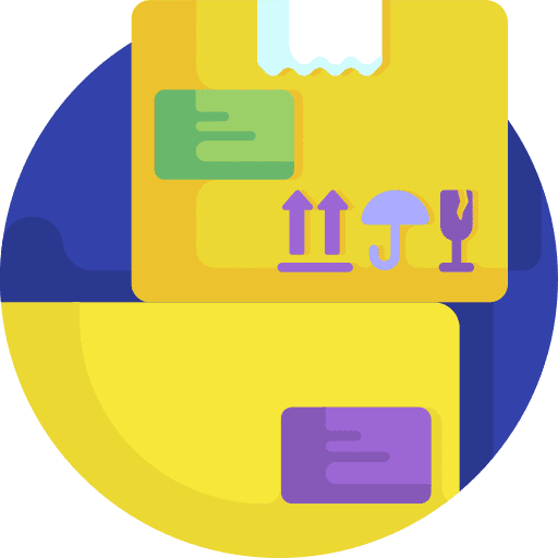 Packaging delivery package box icon