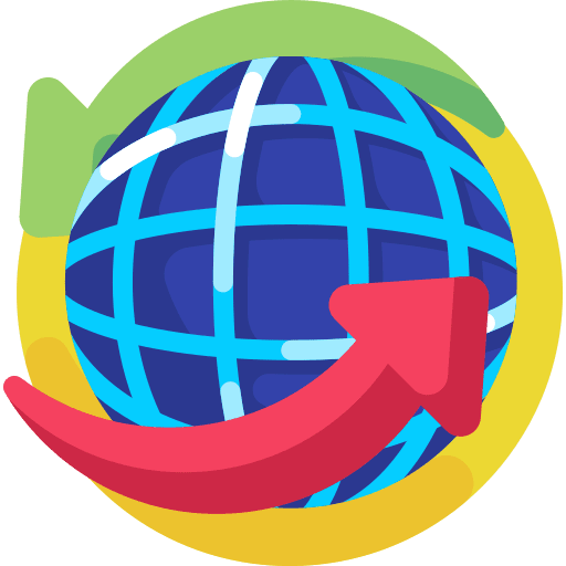 Worldwide order travel airplane icon