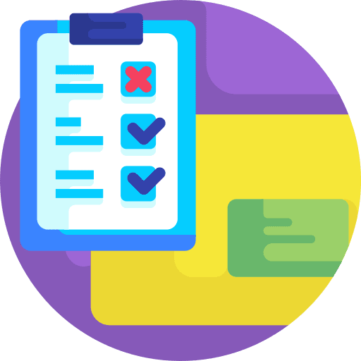 Checklist shipping and delivery shopping center shopping list icon