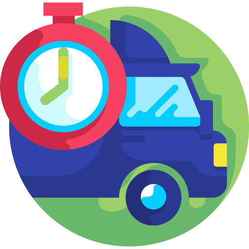 Fast delivery delivery truck shipping and delivery transportation icon