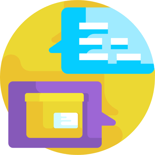 Chat product comment package icon