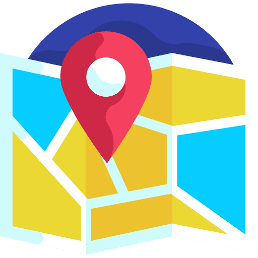 Destination pin region order icon