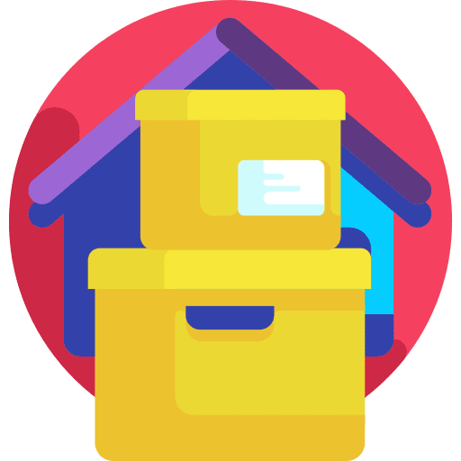 Warehouse product package warehouse icon