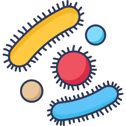 Bacteria science bacteria virus icon