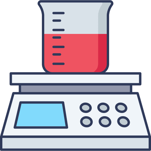 Lab scale scale flask science icon