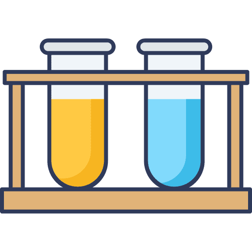 Test tubes healthcare and medical chemistry test tubes icon