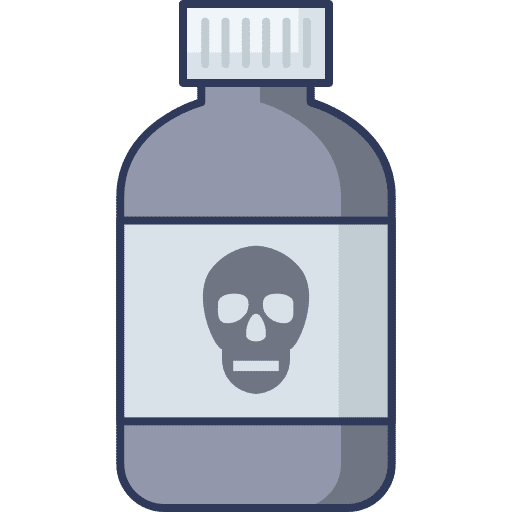Bottle toxic laboratory experiment icon