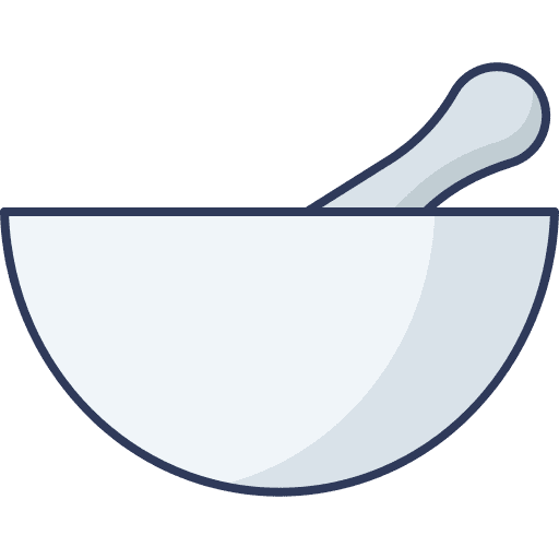 Bowl nature homeopathy medicine icon