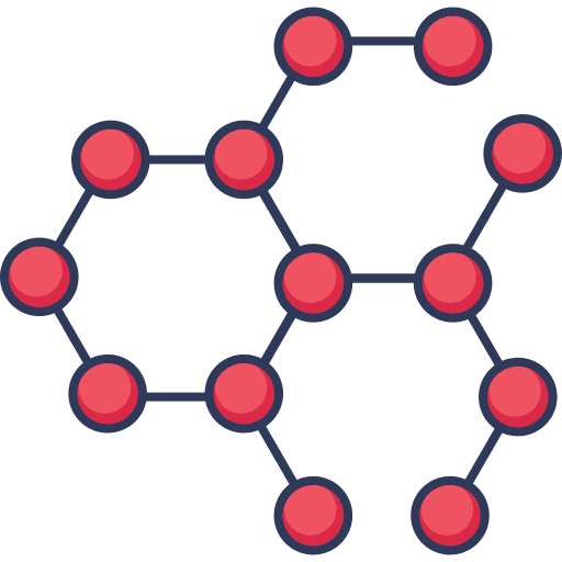 Molecule biology molecule science icon